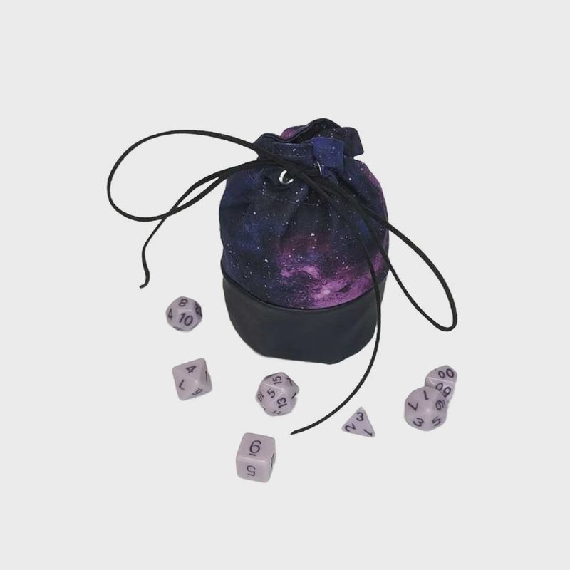 Dice Bag "Purple Galaxy"