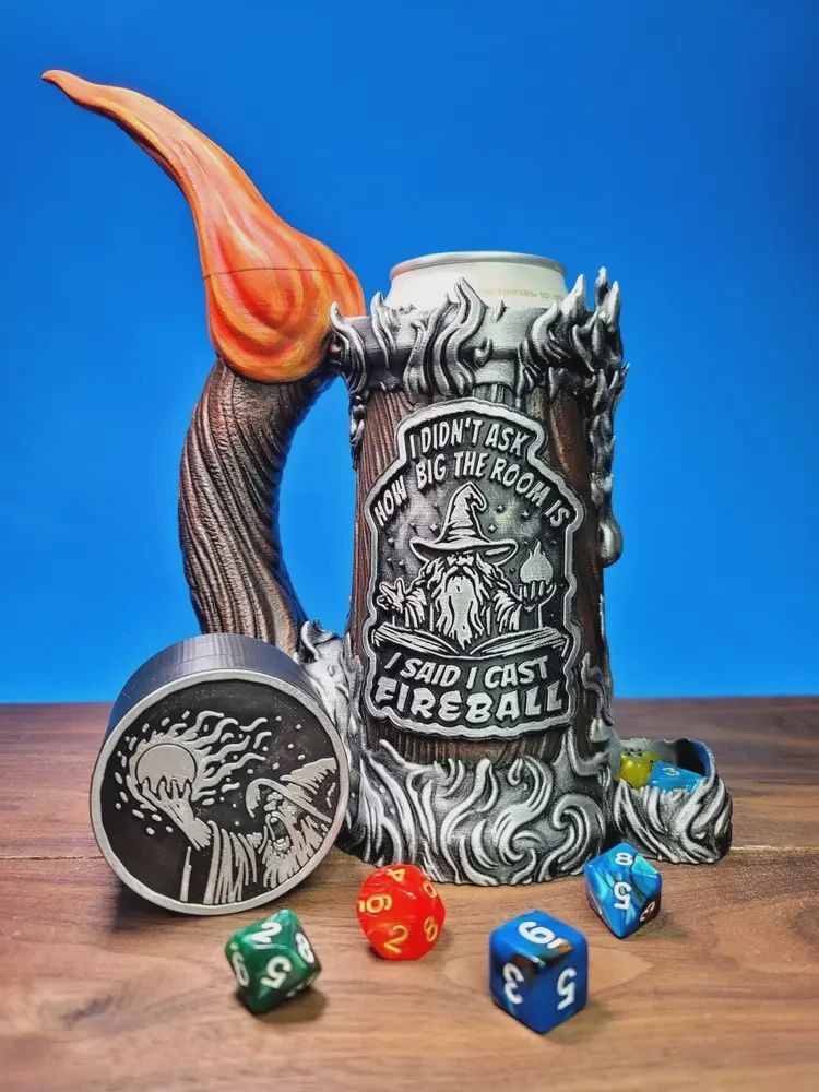 Dice mug Fireball