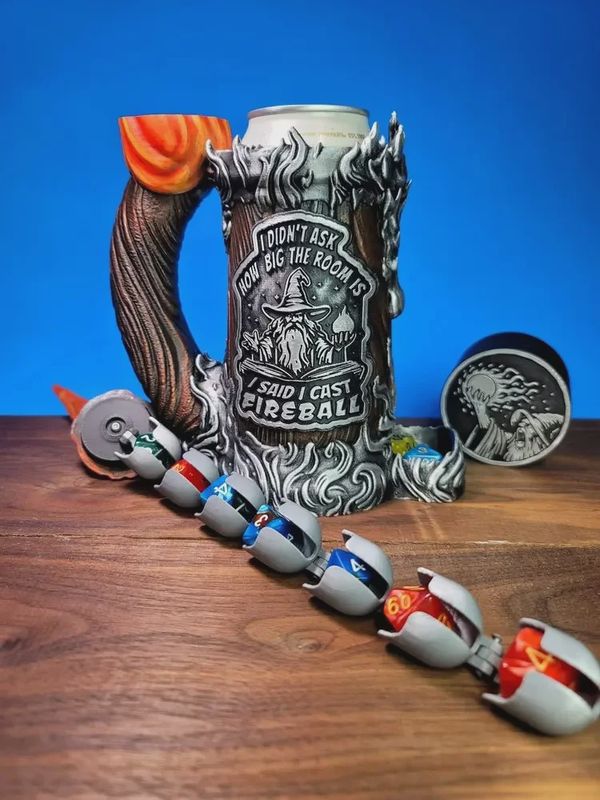 Dice mug Fireball
