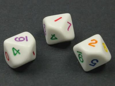 d10 Opaque White/rainbow