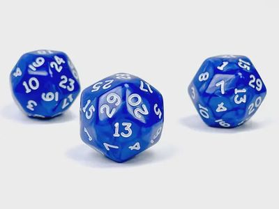 D30 24mm nacrés bleu/blanc