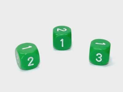 D3 16mm D6 Vert/Blanc