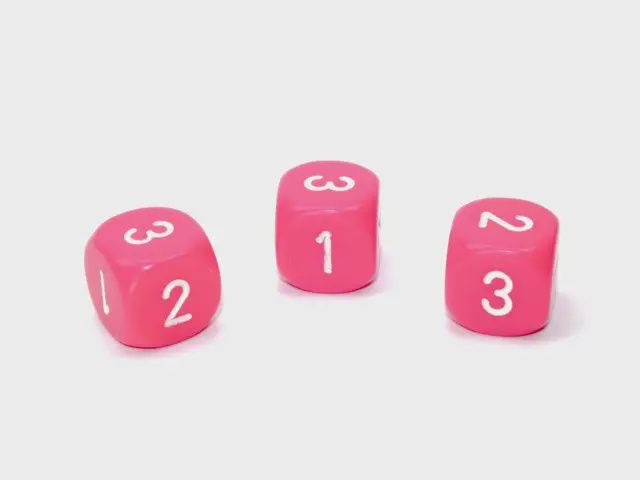 D3 16mm D6 Pink/White