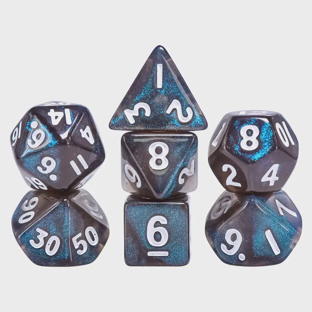 &quot;Aurora Borealis&quot; Mini Dice Set