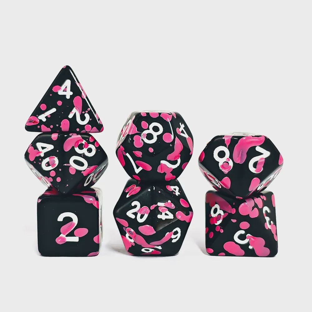 &quot;Pink Anarchy&quot; Dice Set