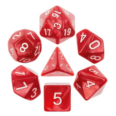 Seven (7) dice sets