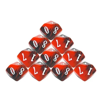 10-Piece D10 Dice Sets