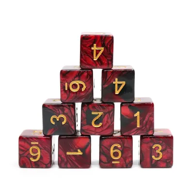 10-Piece D6 Dice Sets