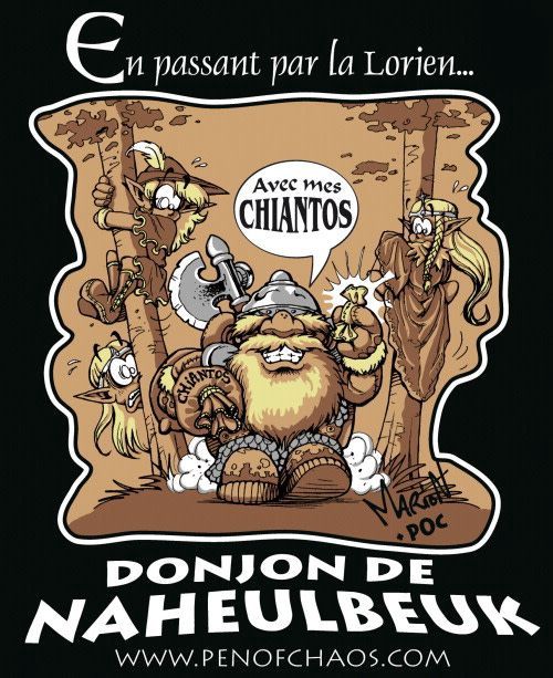Naheulbeuk's Donjon: T-Shirt - Dwarf Chiantos, Grandeur: TTG/XXL