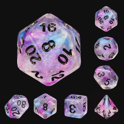 7-Piece Polyhedral Dice Set: Galaxy