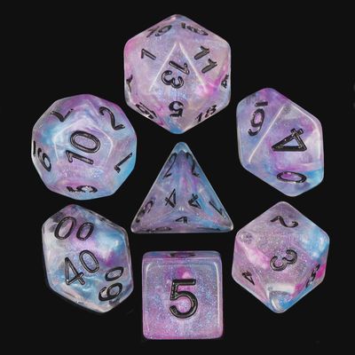 7-Piece Polyhedral Dice Set: Galaxy