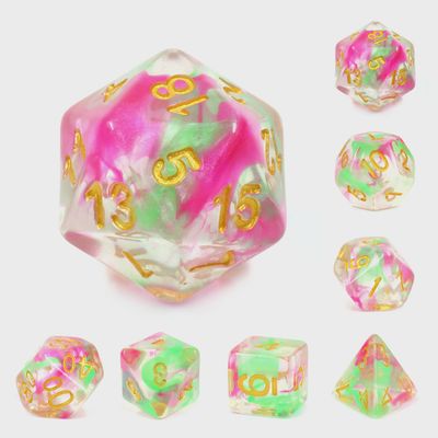 7-Piece Polyhedral Dice Set: Triangulum Galaxy