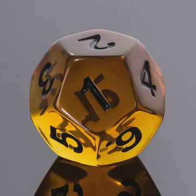 7-Piece Polyhedral Dice Set: Amber