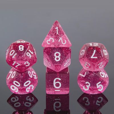"Sparkling Cherry" Dice Set
