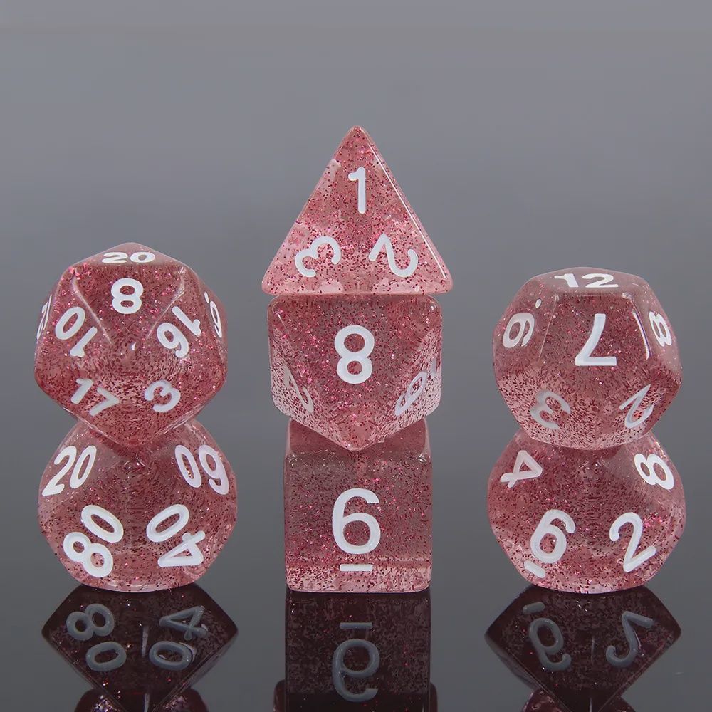 7-Piece Polyhedral Dice Set: Cherry Cola