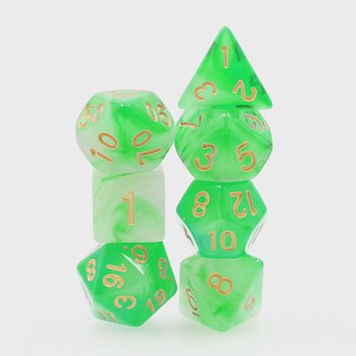 7-Piece Polyhedral Dice Set: Imperial Jade