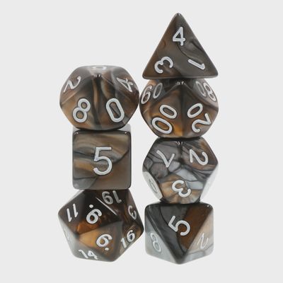 7-Piece Polyhedral Dice Set: Golden Lion Tamarin