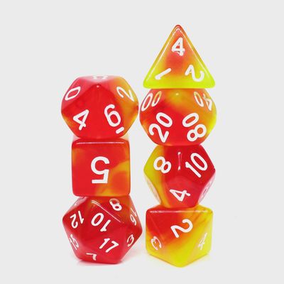 7-Piece Polyhedral Dice Set: Rising Phoenix