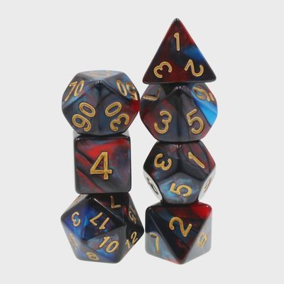 7-Piece Polyhedral Dice Set: Royal Blood