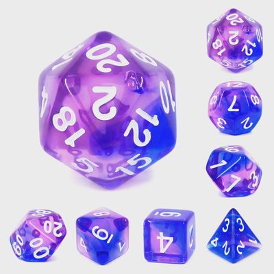 7-Piece Polyhedral Dice Set: Indigo Sea