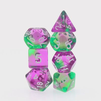 7-Piece Polyhedral Dice Set: Green Goblin