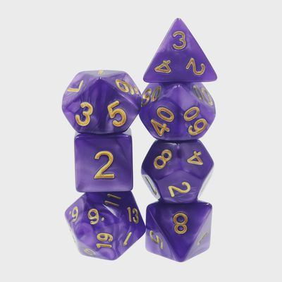 7-Piece Polyhedral Dice Set: Imperial Velvet