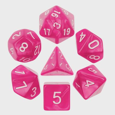 7-Piece Polyhedral Dice Set: Lotus Elixir