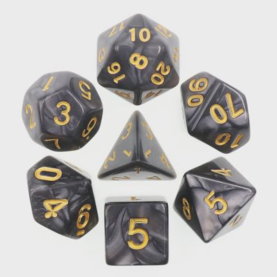 7-Piece Polyhedral Dice Set: Shadow Nacre