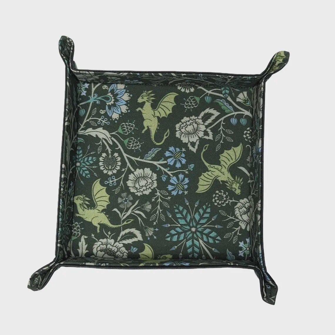 Dice Tray "Green Dahlia Dragon", Grandeur: Petit