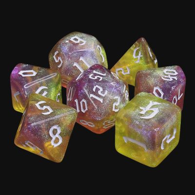 7-Piece Polyhedral Dice Set: Sunset Potion