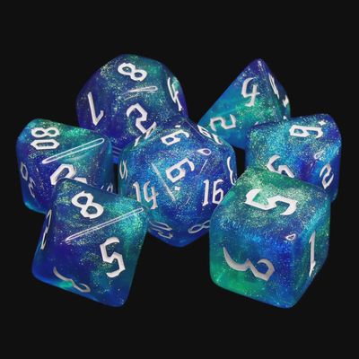 7-Piece Polyhedral Dice Set: Mana Potion