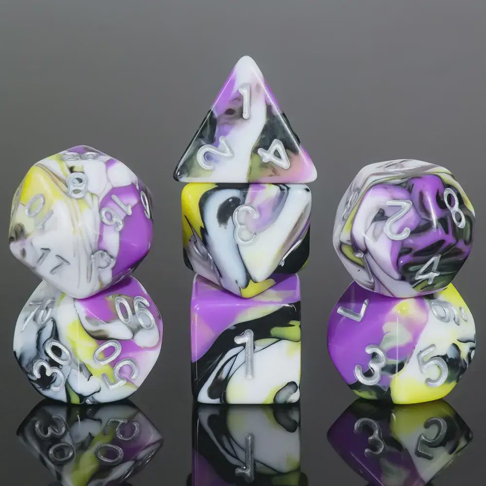 7-Piece Polyhedral Dice Set: Spectre of Identity