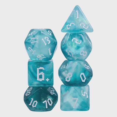 7-Piece Polyhedral Dice Set: Water Breathing Potion