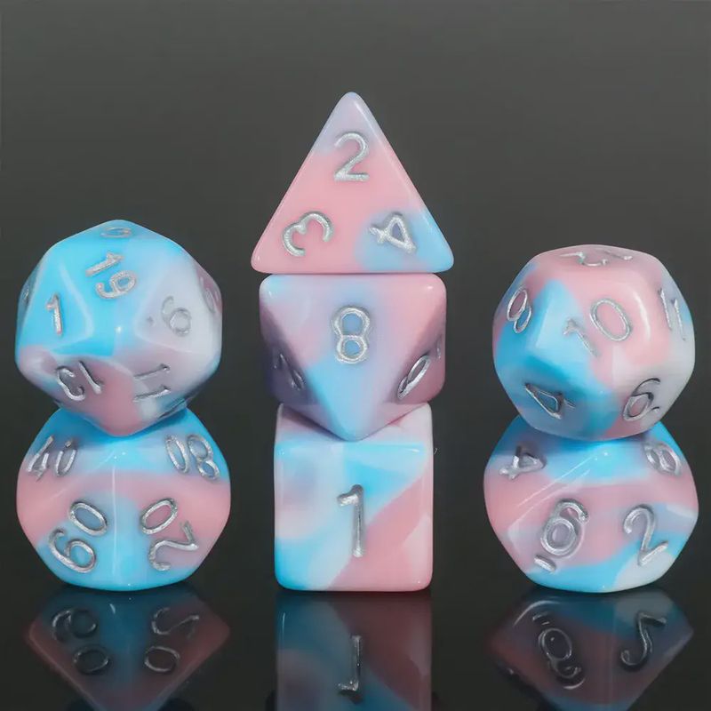 "Cotton Candy" Dice Set