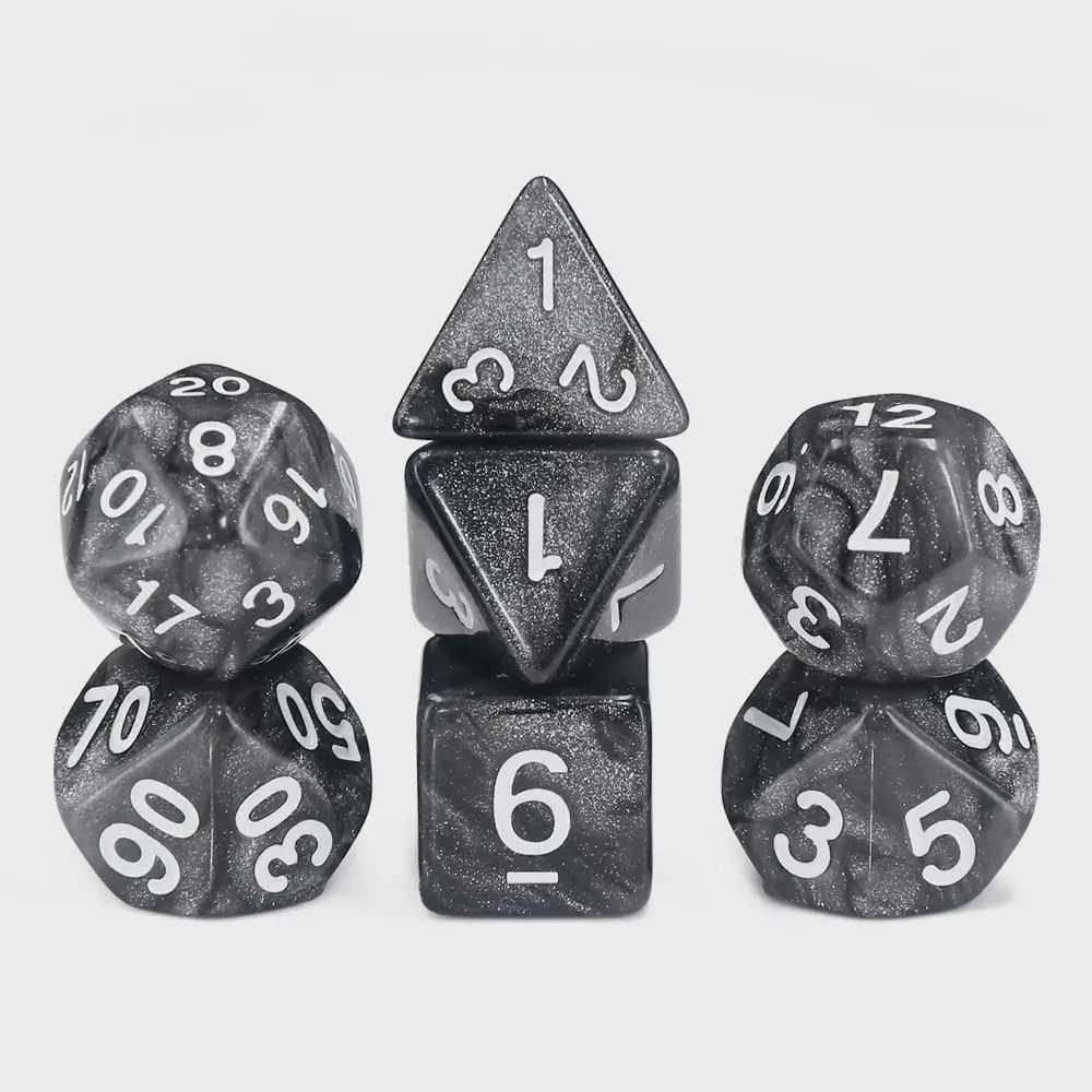 7-Piece Polyhedral Dice Set: Stardust