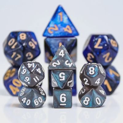 7-Piece Mini Polyhedral Dice Set: Boreal Aurora