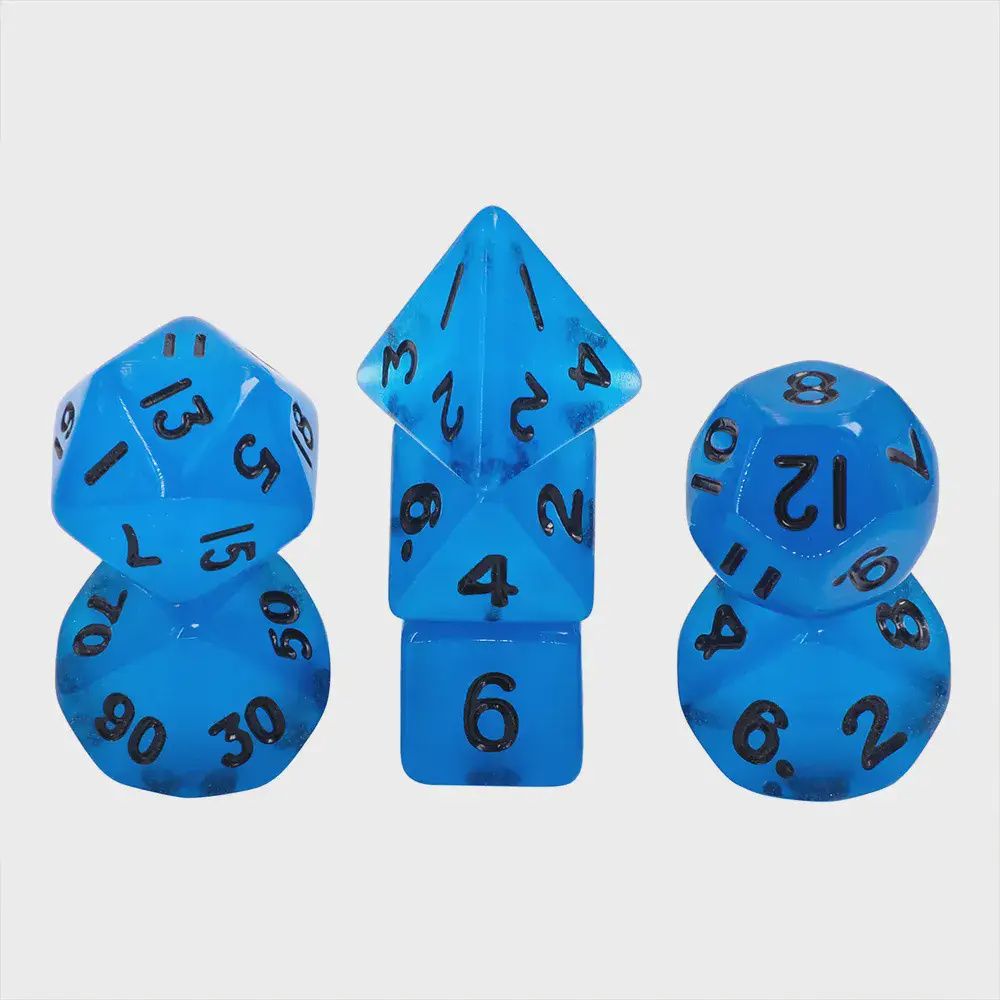7-Piece Luminescent Mini Polyhedral Dice Set: Arcane Elixir