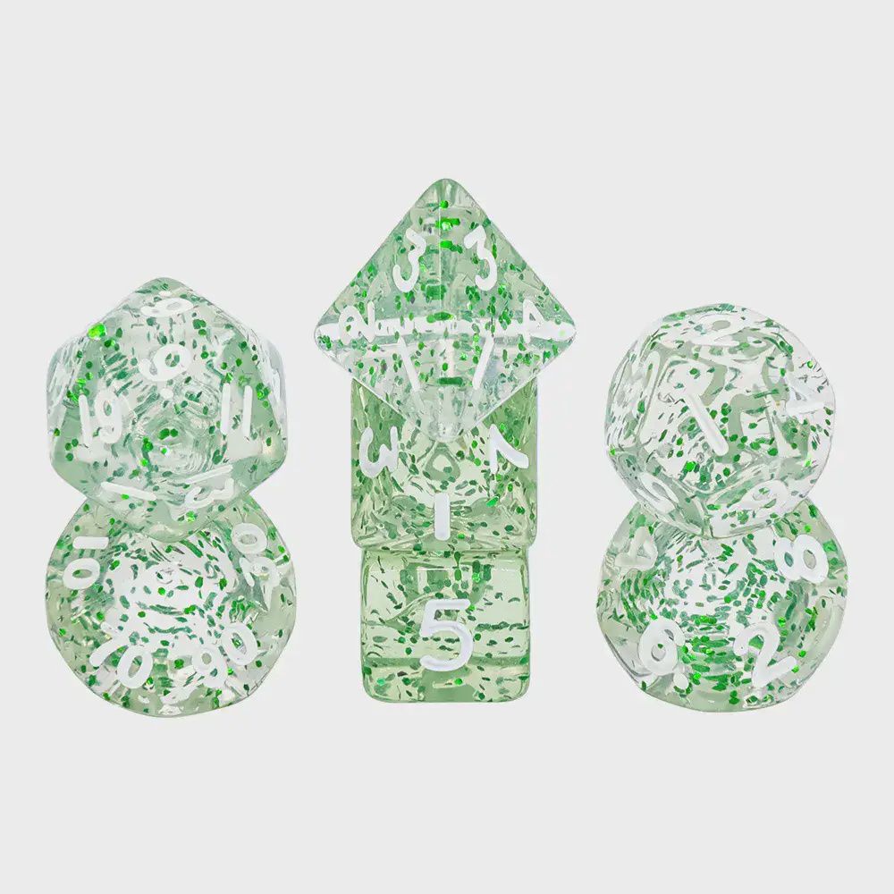 7-Piece Mini Polyhedral Dice Set: Potion of Luck