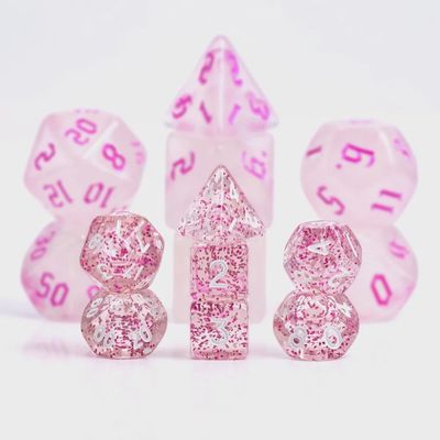 7-Piece Mini Polyhedral Dice Set: Love Charm