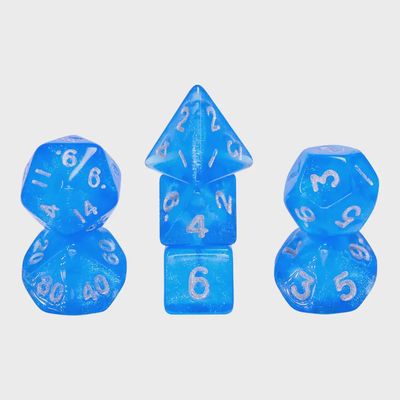 7-Piece Mini Polyhedral Dice Set: Ice Elemental