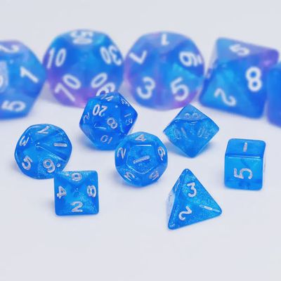 7-Piece Mini Polyhedral Dice Set: Ice Elemental
