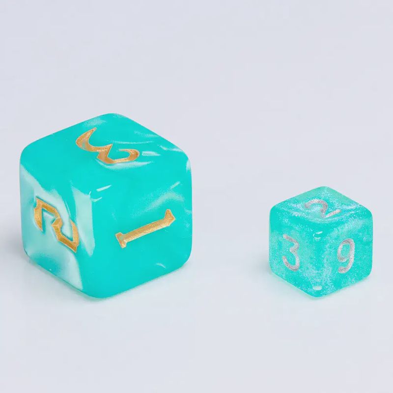 7-Piece Mini Polyhedral Dice Set: Little Mermaid