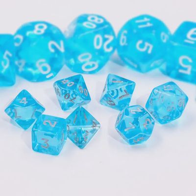 7-Piece Mini Polyhedral Dice Set: Sapphire Shard