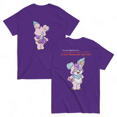 T-Shirt Truc pour débutants no. 3 : Si c'est mignon, duveteux et adorable, ça veut probablement vous tuer!