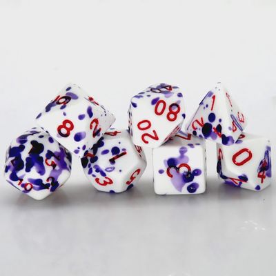 7-Piece Thermochromic Polyhedral Dice Set: Magical Bruise