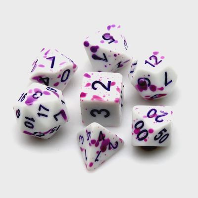 7-Piece Thermochromic Polyhedral Dice Set: Unstable Love Potion