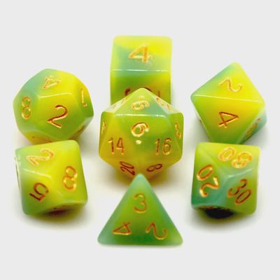 7-Piece Photochromic Polyhedral Dice Set: Jekyll &amp; Hyde's Elixir