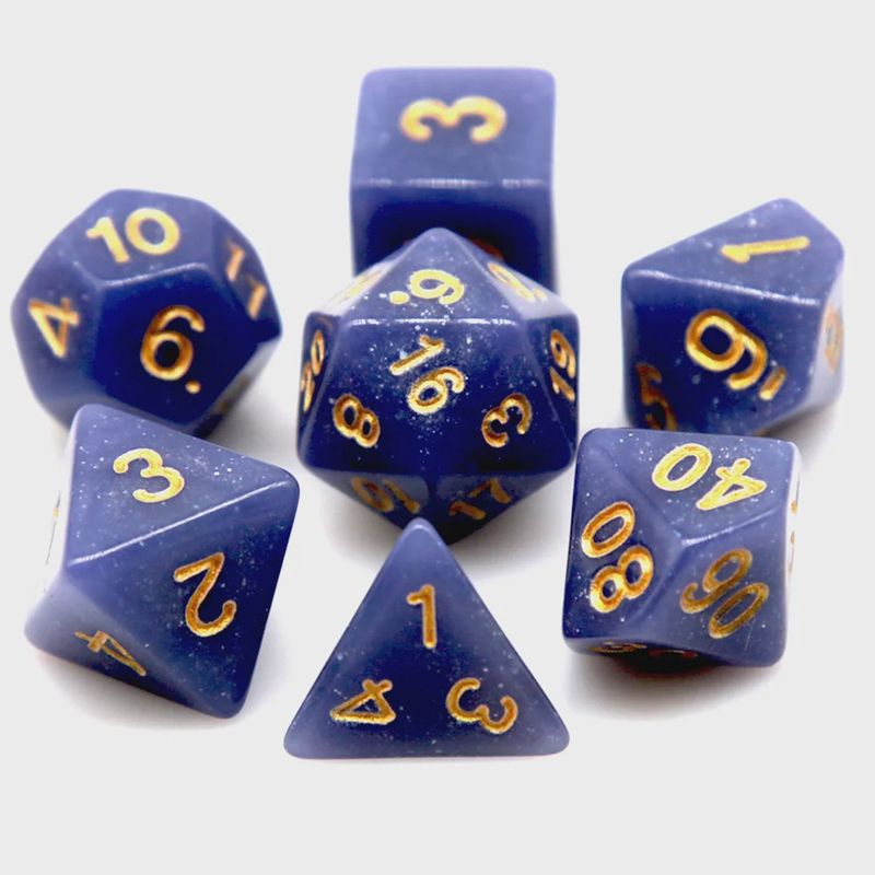 7-Piece Thermochromic Polyhedral Dice Set: Siren's Song