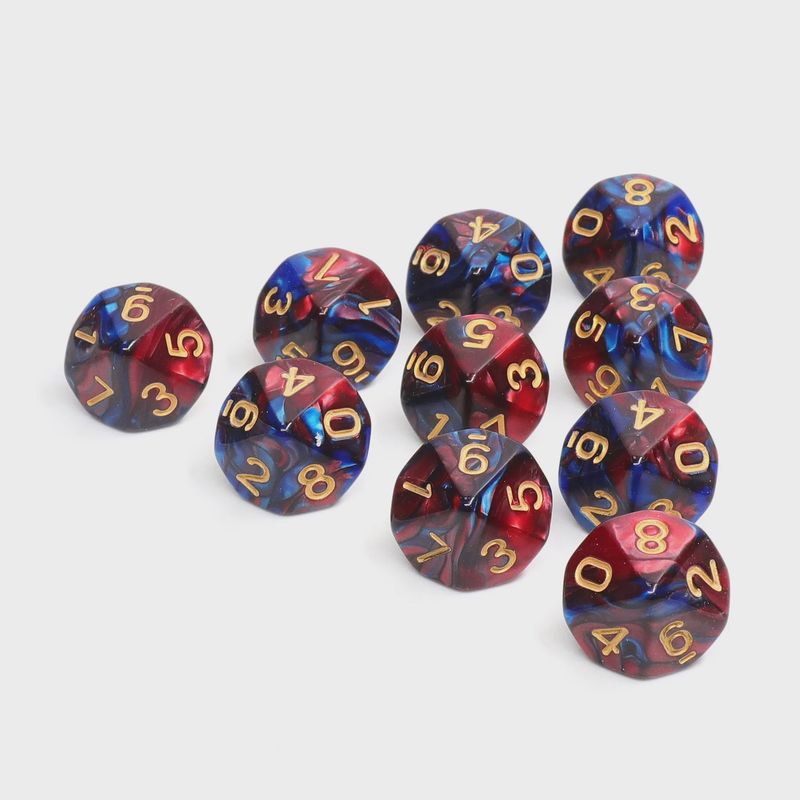 10d10 Dice Set: Elemental Nacre