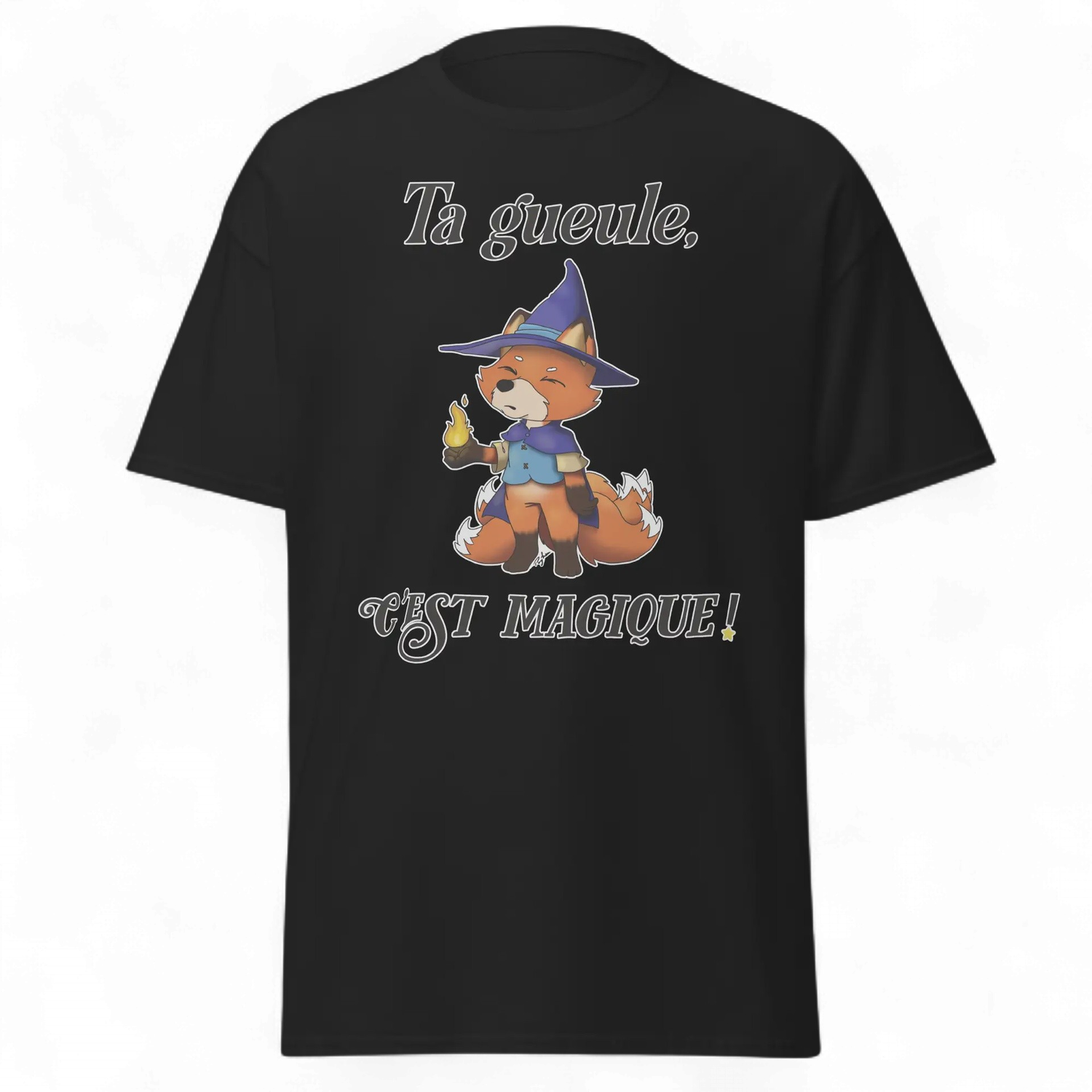"Kitsune Wizard: Ta gueule, c’est magique !" T-Shirt